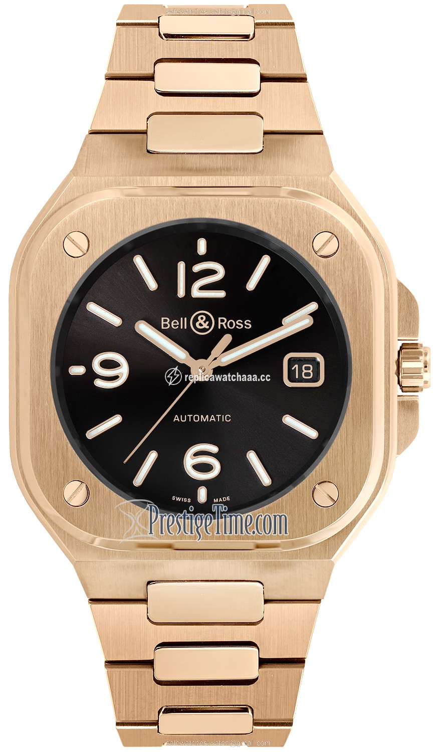 BR05A-BL-PG/SPG Bell & Ross BR 05 Automatic 40mm Mens Watch BR05A-BL-PG/SPG Bell & Ross BR 05 Automatic 40mm Mens Watch